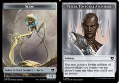 Servo (0045) // Teferi, Temporal Archmage Emblem (0053) Double-Sided Token - Foil